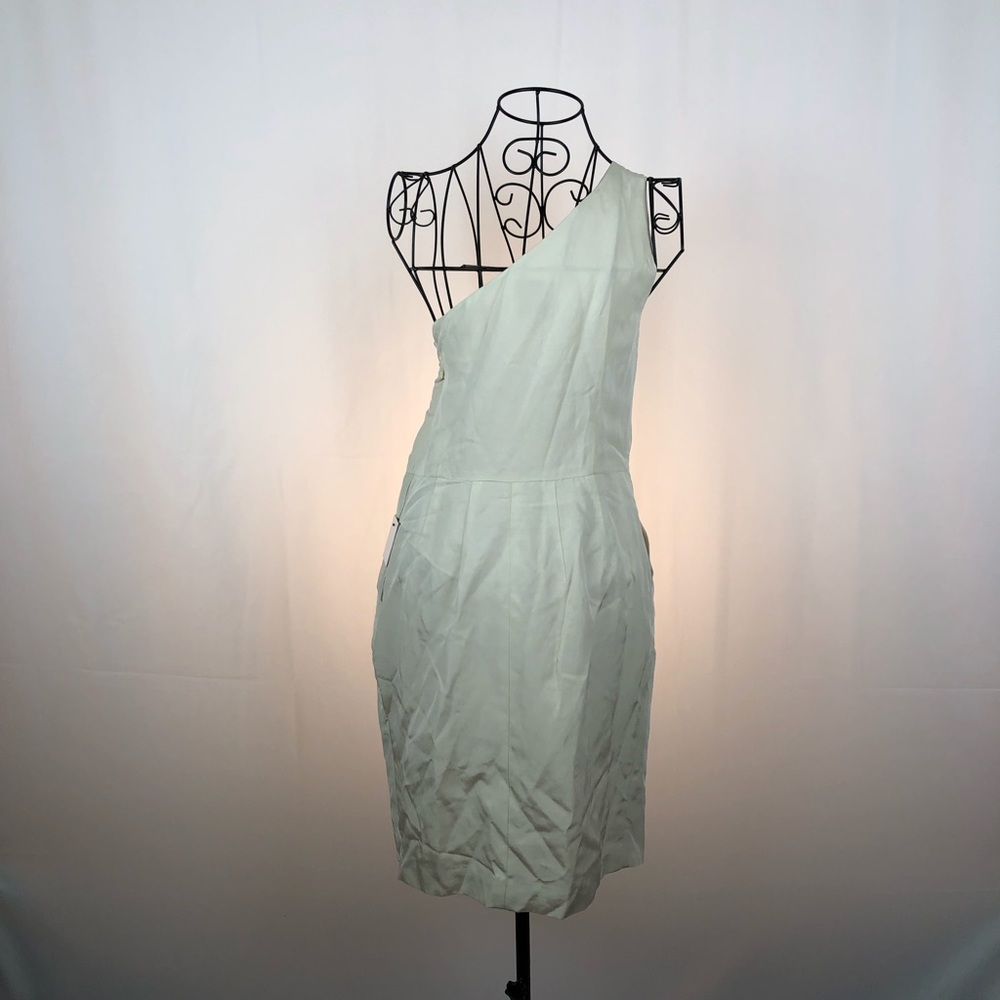 Glint silk one shoulder dress pockets NWT 10 - Picture 4 of 5
